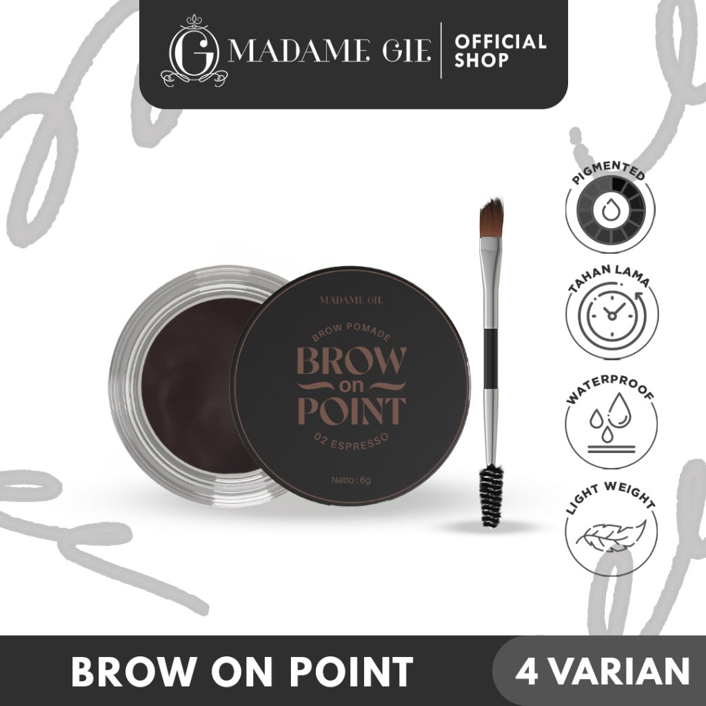 [FLASH SALE] Madame Gie Madame Brow On Point – Make Up Eyebrow Pensil Alis Waterproof