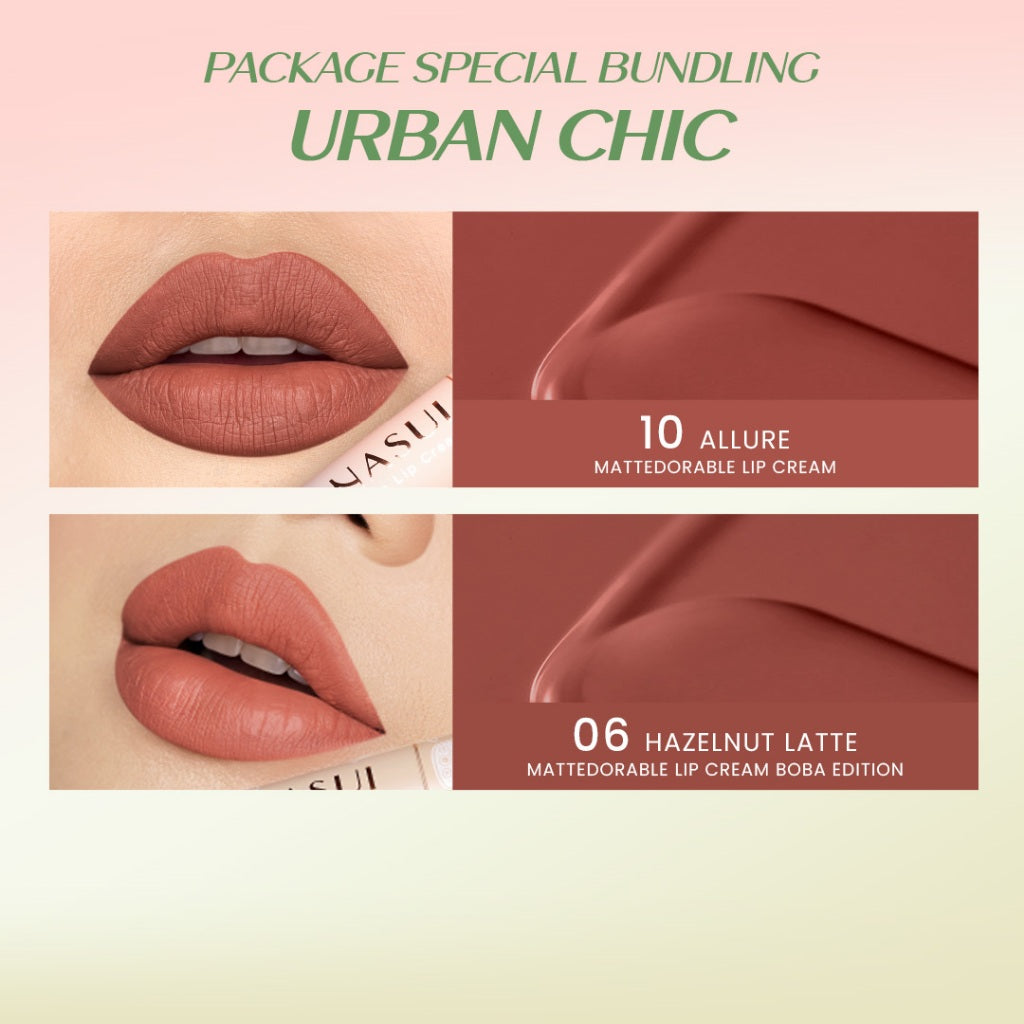 Hanasui Mattedorable Lip Cream Matcha Latte Edition - Lip Cream Double Mouisturizing With Vitamin E Pigmented Velvet Finish & Non - Transferable