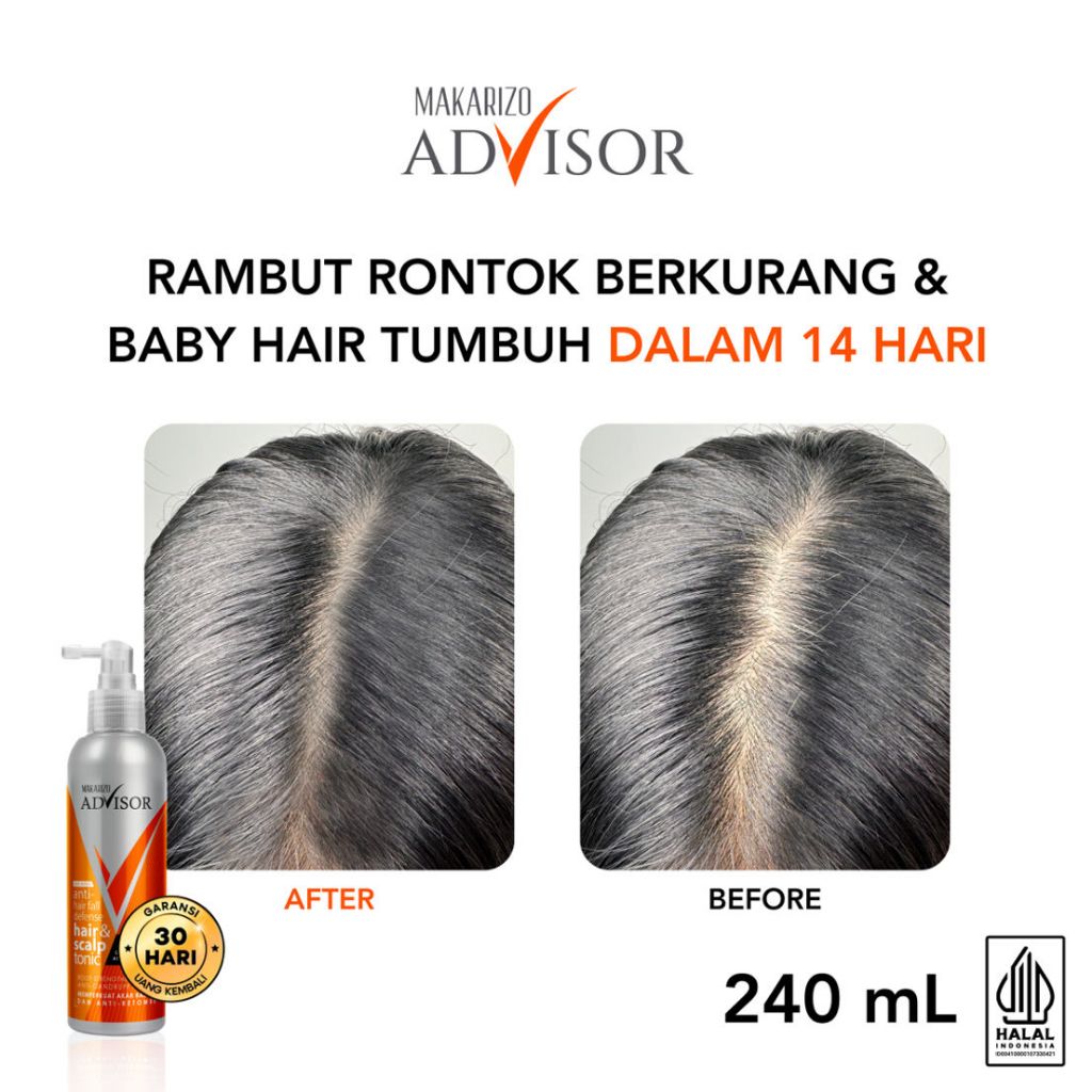 Makarizo Advisor Anti-Hair Fall Defense Hair & Scalp Tonic 220 mL & 240 mL