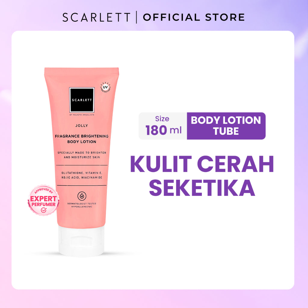 SCARLETT Body Care All Series - Body Scrub, Shower Scrub, Shower Gel, Body Serum, Body Lotion, Body Cream, Tube | Perawatan Tubuh Mencerahkan Melembutkan Eksfoliasi Kulit Melembabkan Kulit, Kulit Sehat Cerah Bersinar Wangi Seharian