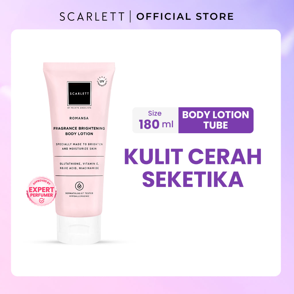 Scarlett Whitening Body Lotion Mencerahkan - Kemasan Baru Tube 180ml