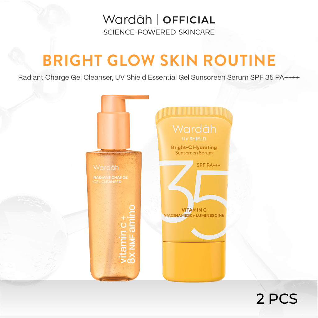 [New!] WARDAH Amino Gel Cleanser Vitamin C + 8X NMF Amino 120 mL - Sabun Cuci Muka Low pH untuk Kulit Kusam Dry Kering Senstive - Face Wash Membersihkan Mencerahkan Melembapkan Kulit - Kulit Sensitive - Pembersih Wajah - Facial Wash - Sabun Cuci Muka