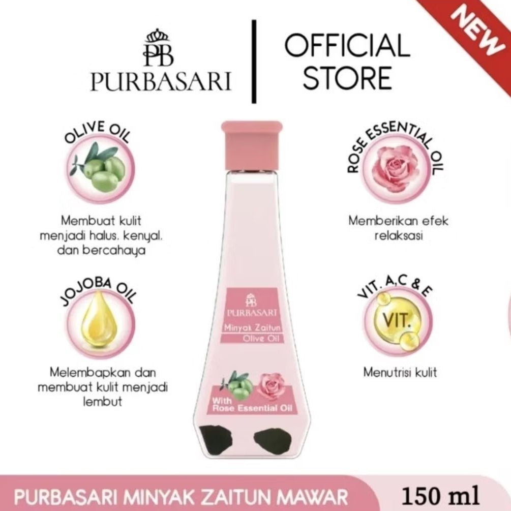 Purbasari Minyak Zaitun Mawar 150 ml