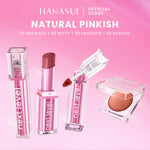 Hanasui Level Up Beauty Kit - Next Level Blurry Tint Bouncy Blush Butter Balm Liplast Cream Lip Tint Tahan Lama Velvet Finish Longlasting Bounce Tinted Balm Melembabkan Pigmented Matte Finish