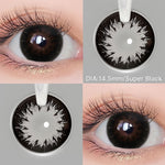 [0.00~-6.00]MAGISTER SOFTLENS HITAM 14MM-14.5MM SOFTLENS MINUS