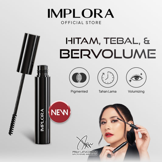 Implora Urban Volume Mascara | Waterproof Maskara | Volumizing & Tahan Lama