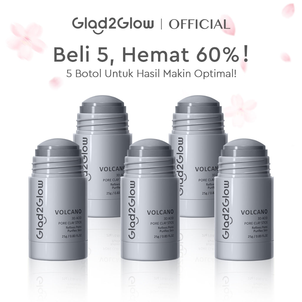 [Hemat 5PCS]Glad2Glow Clay Stick&Face Mask Complete Series-Pomegranate Brightening/Mugwort Salicylic Acid Acne/ Volcano 3D Acid Pore-masker Face Mask Packs Masker Wajah Sheet Mask mask sleeping mask mugwort mask face mask masker acne g2glow official store