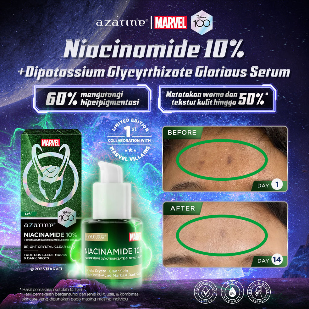 [FLASH SALE] Azarine Niacinamide 10% + Dipotassium Glycyrrhizate Glorious Serum 20ml