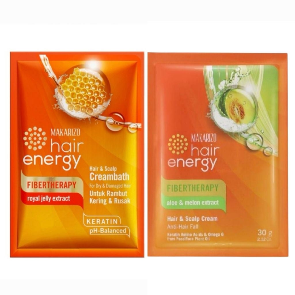 Makarizo Hair Energy Fibertherapy Masker Rambut 30 g