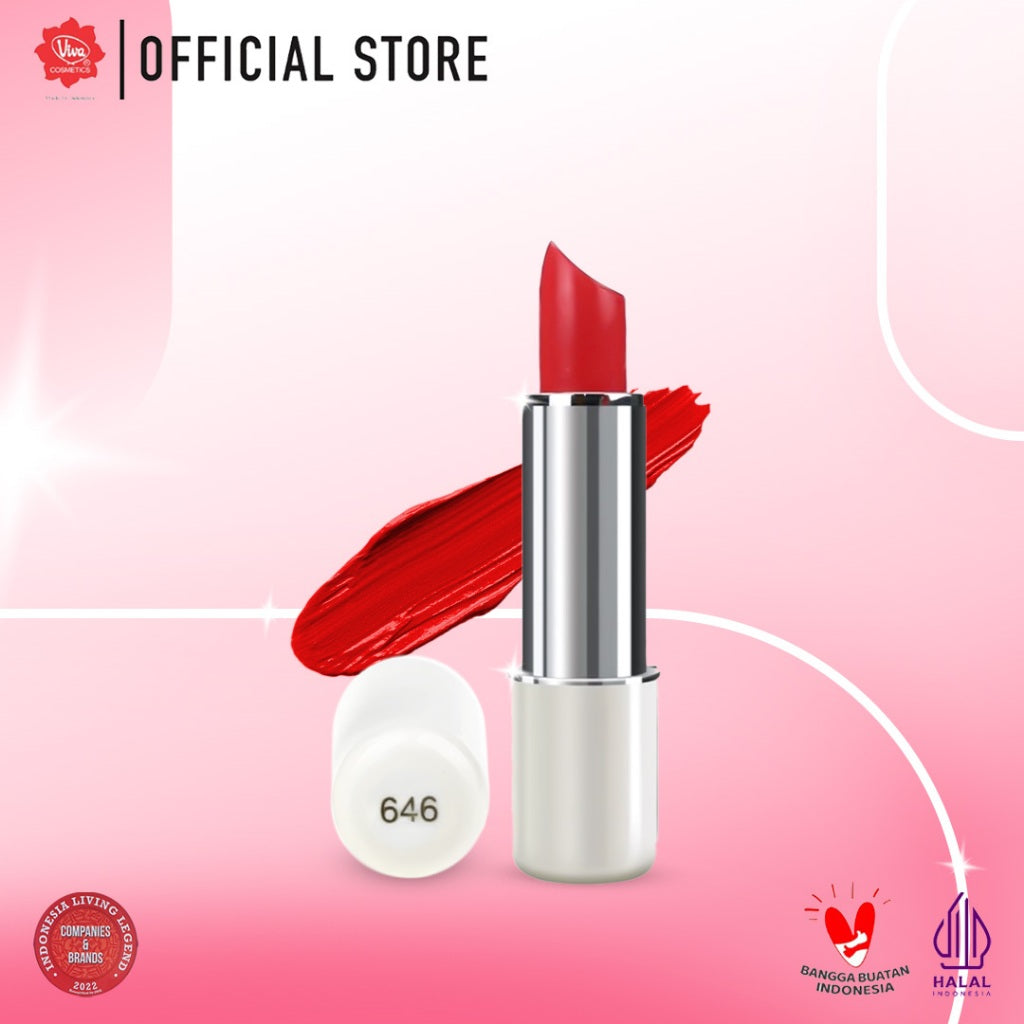 Red-A Lipstick with VIT E, Shea Butter, Avocado Oil & Squalane; no: 621 - 651 (3gr)