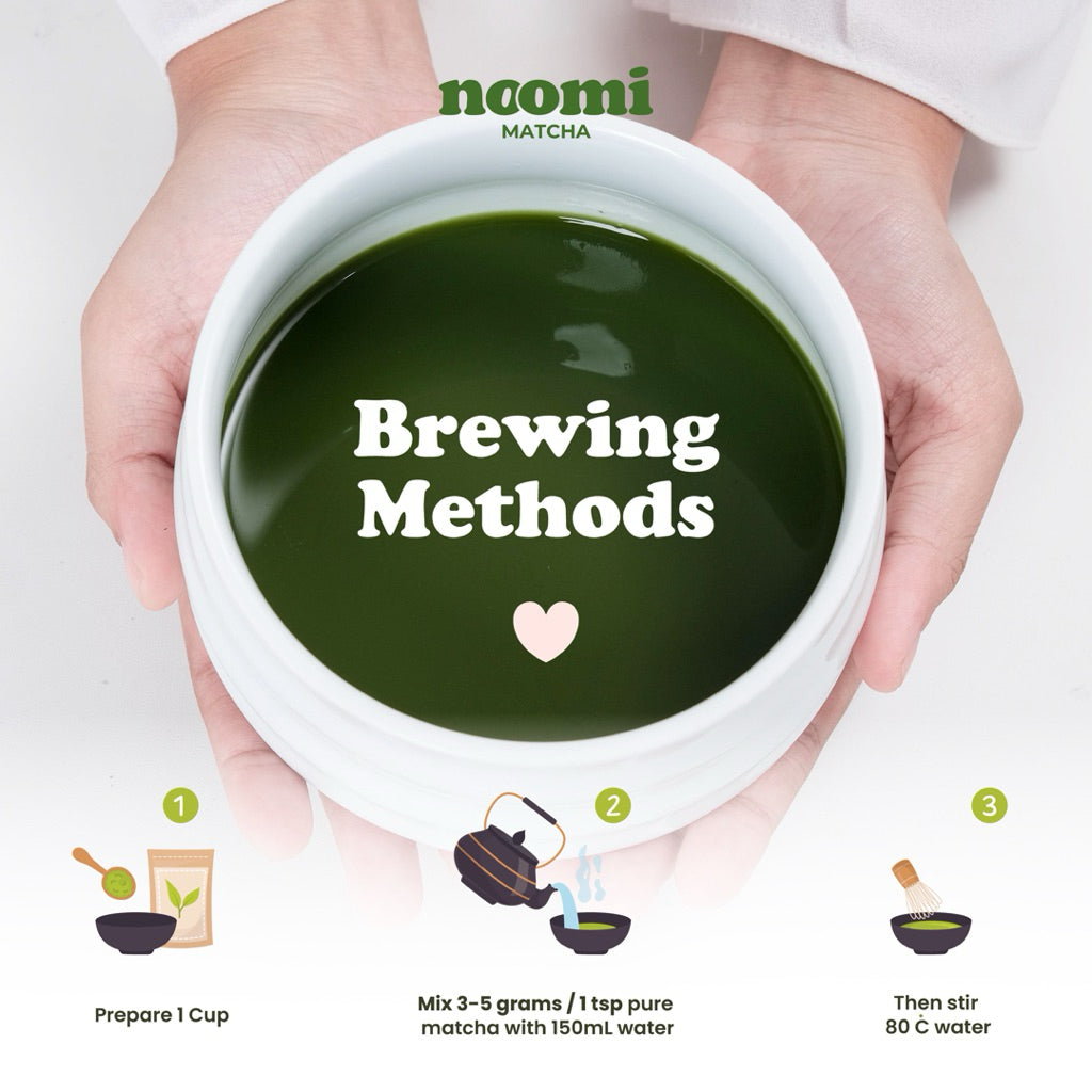 Noomimatcha Pure Matcha Powder Premium Grade 100gr | Noomi Matcha 100% Pure Matcha no Additional.