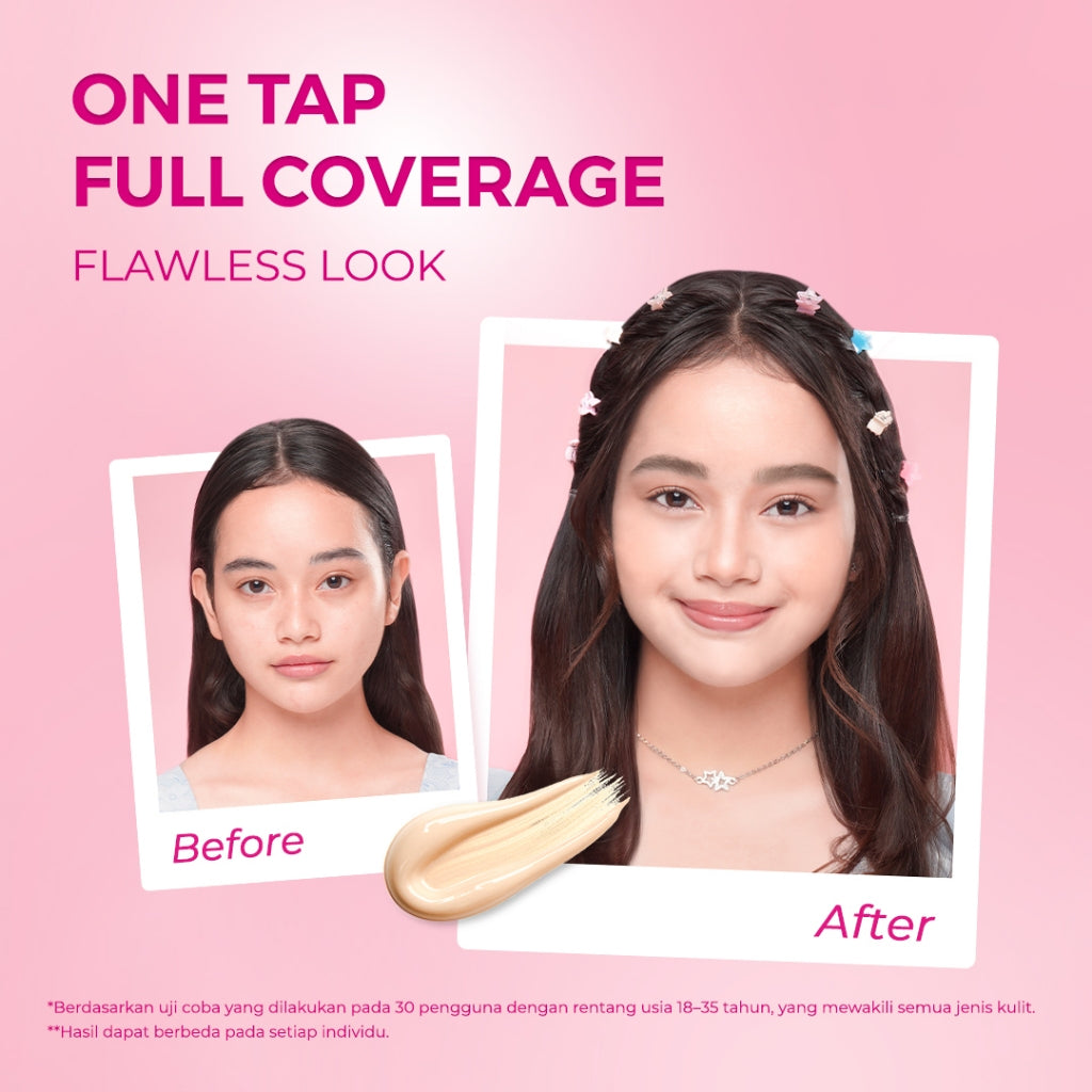 Glowsophy Bundle 2Pcs Cover Fit Serum Cushion Long Lasting All Day Velvet Matte Finish Cushion Ringan dengan Medium Coverage Menyamarkan Pori-Pori dan Garis Halus Cushion Kulit Asia Foundation Waterproof Make Up Setting Hasil Akhir Glowing Tekstur Ringan