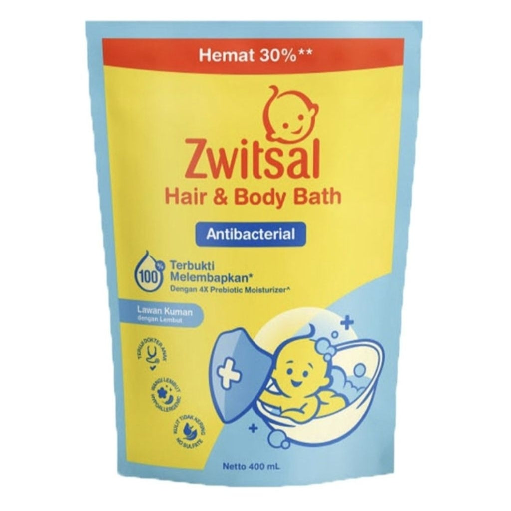 Zwitsal Sabun Mandi & Sampo Bayi  Refill 400 ml