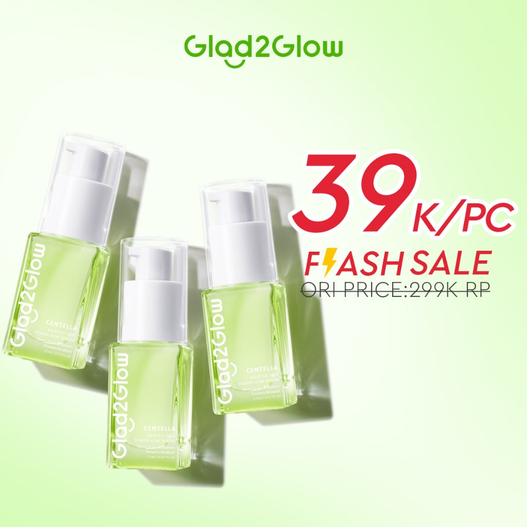 Glad2Glow Serum Series Peeling Serum Exfoliating Serum Bright Serum Glad2Glow Serum Mencerahkan Wajah Serum Pemutih Wajah Serum Retinol Serum Dark Spot Serum Acne Spot Serum Jerawat Glowing Serum Whitening Serum Brightening Serum Glow G2G Serum Niacinamid