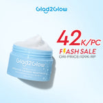 GLAD2GLOW Tremella Vita B5 Sensitive Calming Moisturizer | Gel Day & Night Cream Skincare g2g Pelembab Wajah Pemutih Wajah Mencerahkan g2glow official store