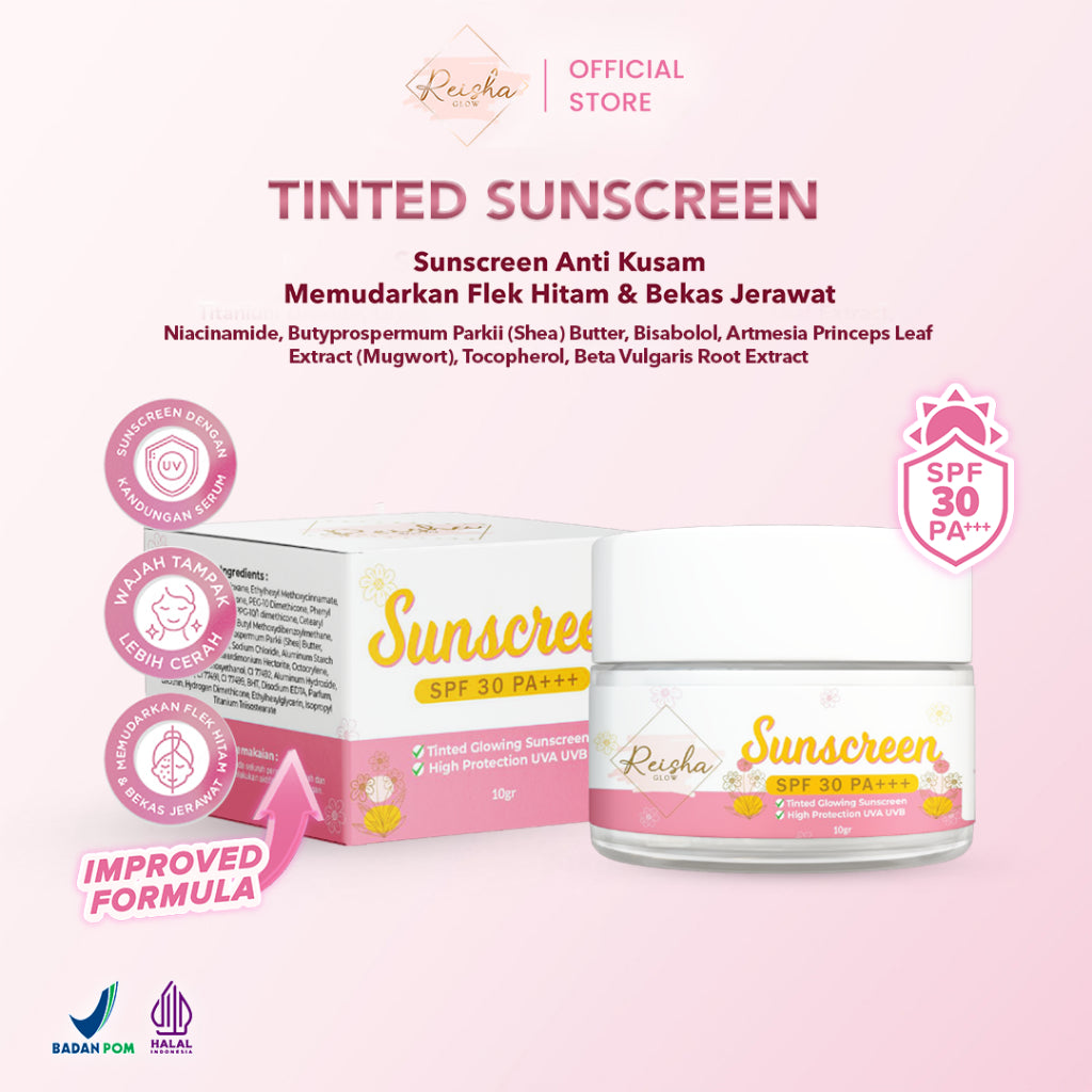 REISHA GLOW Tinted Sunscreen SPF 30 PA+++  Improved Formula I Sunscreen Sunblock BB cream
