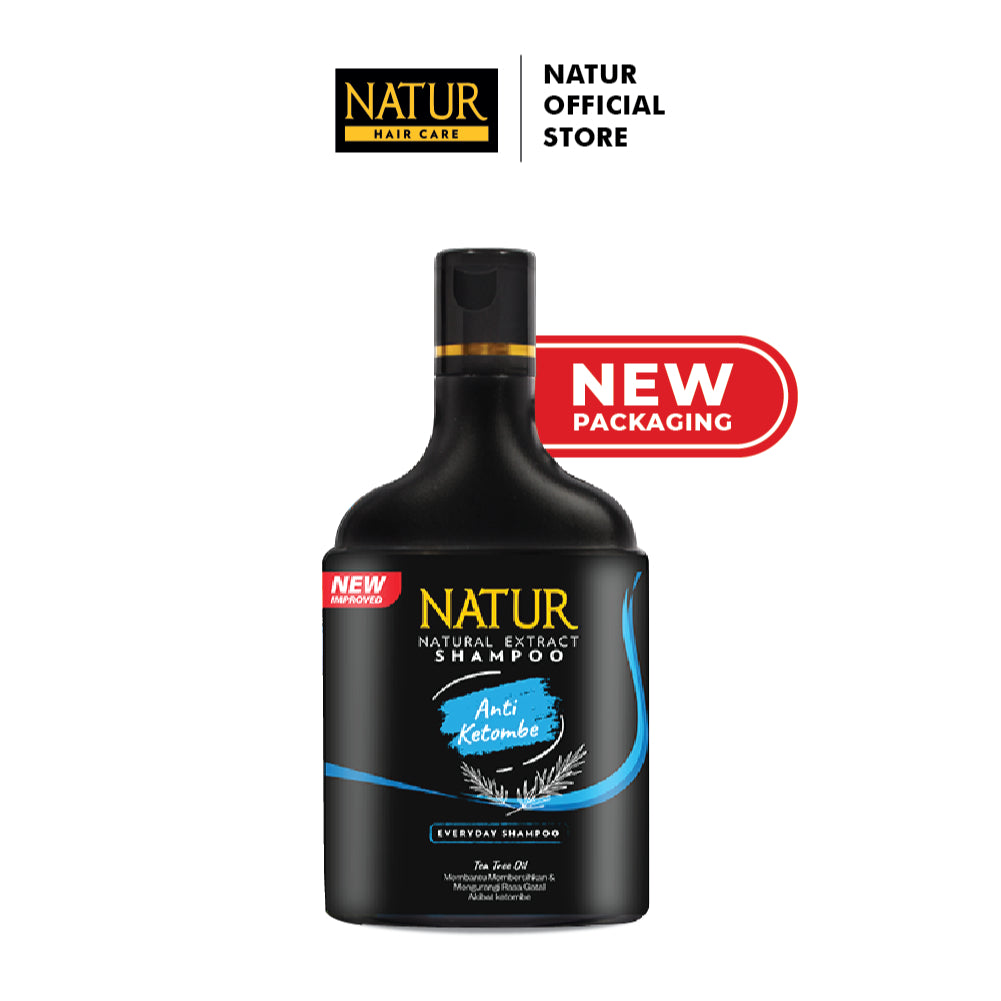 Natur Anti Dandruff Treatment Series (Shampoo TTO + Hair Tonic) - Perawatan Rambut Berketombe