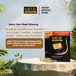 Natur Hair Mask Ginseng 5 (Lima) Pcs - Paket Masker Merawat Kekuatan Rambut / Anti Hair Fall / Mengurangi Rambut Rontok