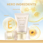Glowsicha - Luminous Glow Tone Up Sunscreen SPF 50 PA+++ Sunscreen Ringan Dengan Niacinamide Tidak lengket dikulit SS Sunblock Mencerahkan Melindungi UV menjaga kelembapan kulit Hydrating Sunscreen Membantu Mencerahkan Wajah glowing