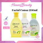 OVALE 2in1 Facial Lotion Cleanser 200ml - Ovale Pembersih Wajah Sekali Usap/HenecoBeauty