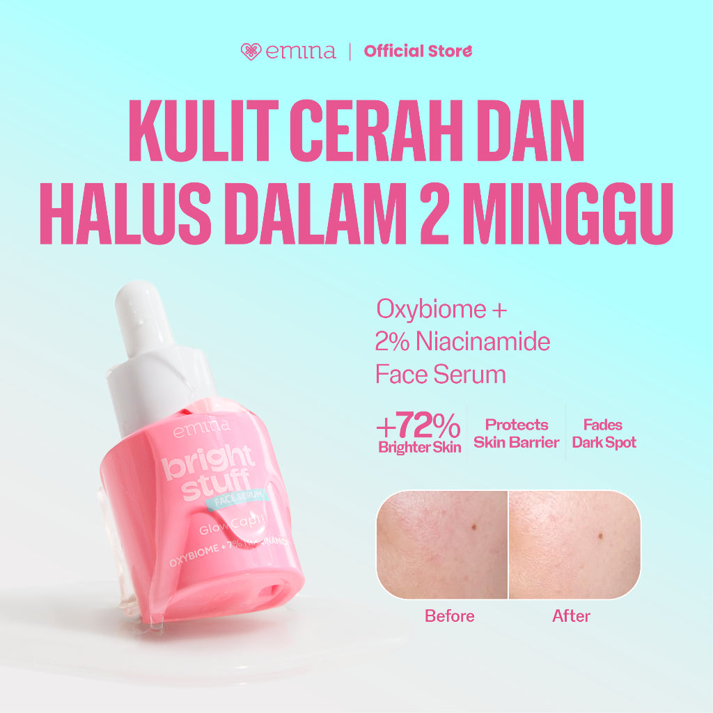 NEW! Emina Bright Stuff Face Serum - Serum Pelembab Wajah Cerah Glowing Anti Kusam