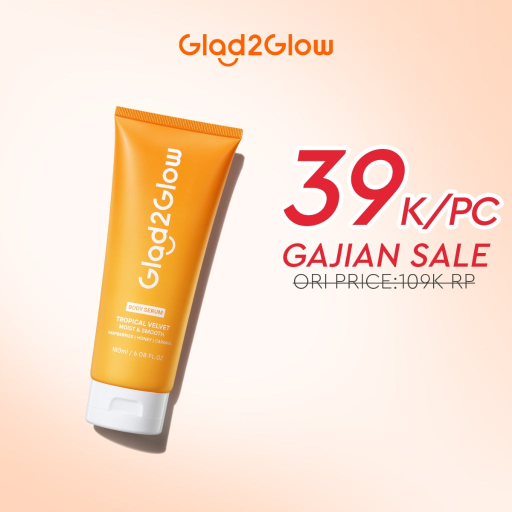Glad2Glow Bright & Moist Body Serum Series | Body Cream Body Lotion Brighten Moist & Smooth Pemutih Badan Body Serum Glow & Peeling Menghidrasi Kulit Mencerahkan Dan Pemutih Tubuh Atasi Belang Brighty Care Whiten Handbody ohbt Lotion g2g official store