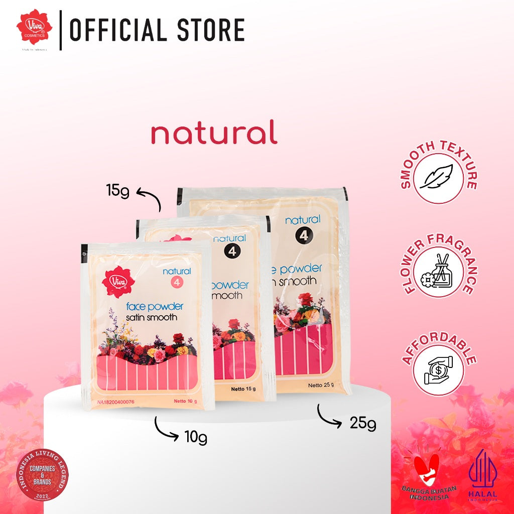 Viva Bedak Zak Supermini Natural (Refill - Face Powder) - 10gr