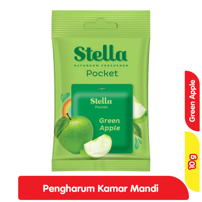 Stella Pocket Pengharum Ruangan Kamar Mandi Gantung Green Apple 10 g