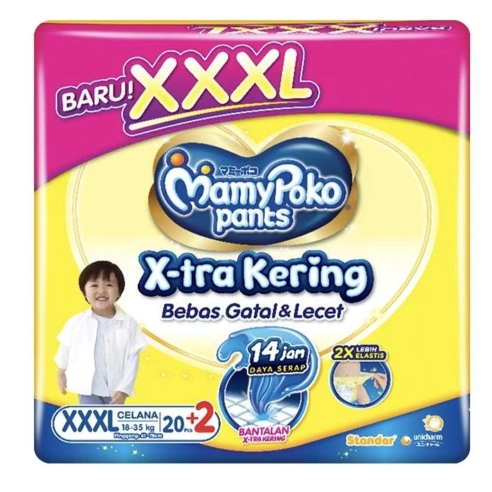 Mamy Poko X-tra Kering Popok Celana Bayi XXXL 20 + 2 Pcs
