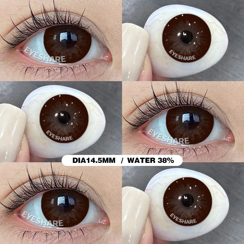 Eyeshare Softlens Bubble Gray Softlens 14.5mm Big Eyes