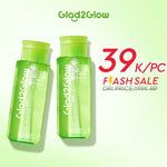 GLAD2GLOW Mugwort Salicylic Acid Acne Clear Micellar Water 300ml For Acne-Prone Skin/Panthenol Sensitive Care Pembersih Wajah Make Up Remover Cleansing Water Dan Oil-Control Hydrating Jerawat Control Membersihkan Makeup Waterproof g2glow official store