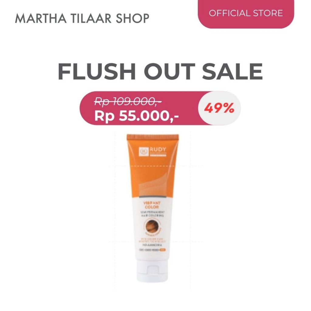 [Flush Out] Rudy Hadisuwarno Cosmetics Vibrant Color Summer Orange 45 gr (WH005)