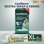 Confidence Classic Popok Perekat Dewasa Malam M8 L7 XL6 Pcs