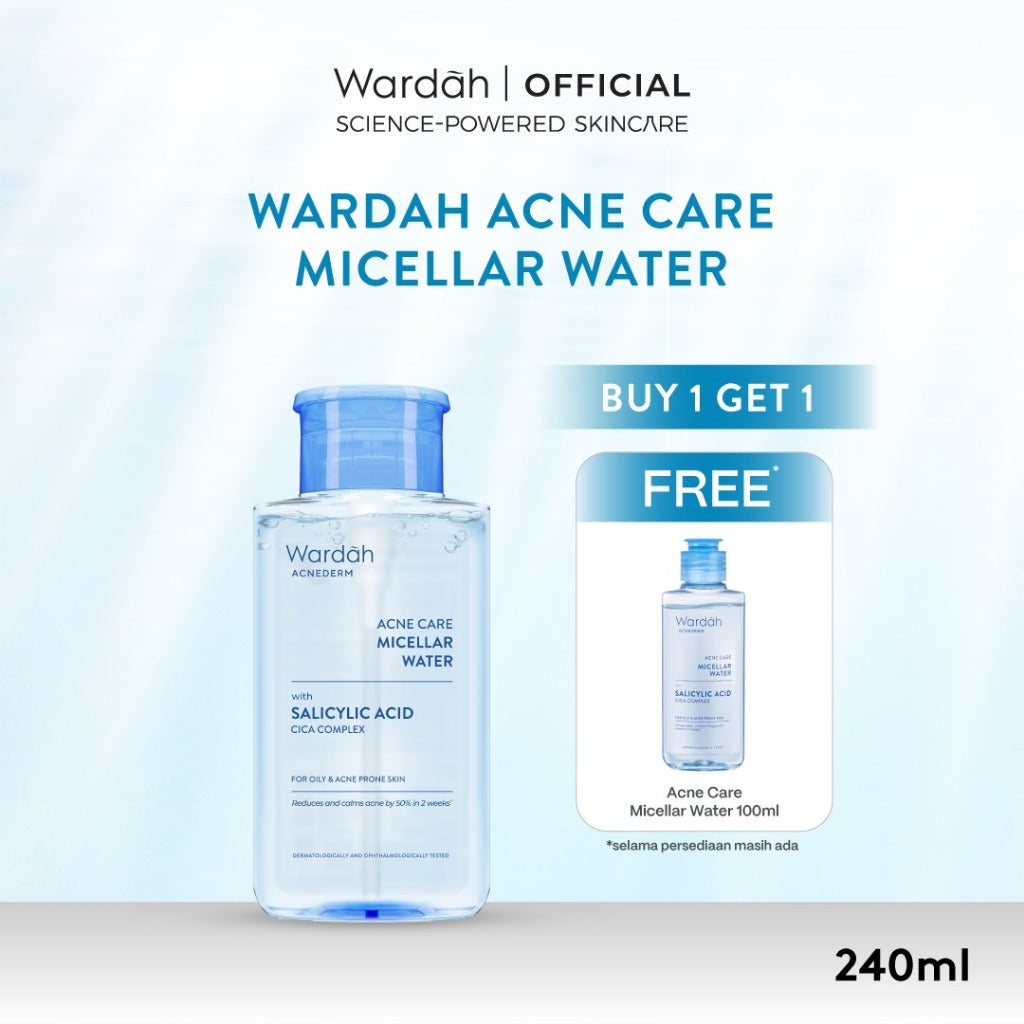 WARDAH Micellar Water All Series Perfect Bright Calm and Soothe Nature Daily Acnederm Lightening Oil Infused Pembersih Wajah Make Up Remover Waterproof Tanpa Bilas Skincare