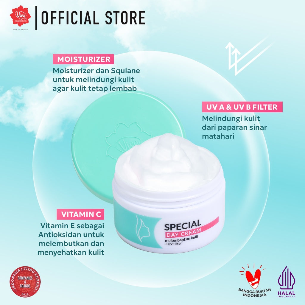 Viva Special Day Cream with Squalane, Vit E, UV A & B - 22gr