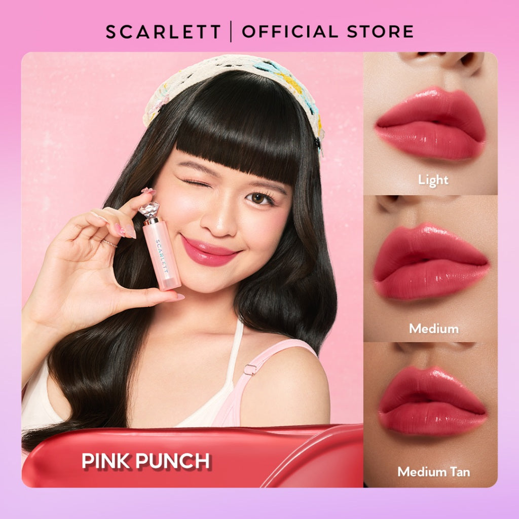 [IN VITRO SPF 50+ PA++++] SCARLETT GLASS GLOW TINTED LIP BALM - Moisturizing & hydrating, natural lip color, plumpy lips, cover bibir gelap, mencerahkan bibir | anti bibir kering dan gelap