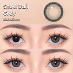 UYAAI softlens 14.5MM Minus 0.00 s/d -6.00 Mata Korea seri Snow Ball Sepasang LENSA KONTAK  6Bulan