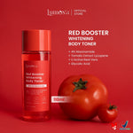 Lumos'a Red Booster Whitening Body Toner 110ml | 4% Niacinamide + Tomato Extract Lycopene + Glycolic Acid | Daily Routine