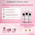 SCARLETT Brightening Facial Wash Untuk Semua Jenis Kulit Membantu untuk Mencerahkan dan Membersihkan Dalam Sekali Bilas dengan Niacinamide Kojic Acid Vitamin E