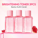 Glad2Glow Pomegranate Niacinamide Brightening Tonertoner badan face mist hydrating toner centellaToner eksfoliasi wajah glycocid acid glycolic acid combo brightening agent Mencerahkan dan meratakan warna kulit Memberikan efek glowing g2glow official store
