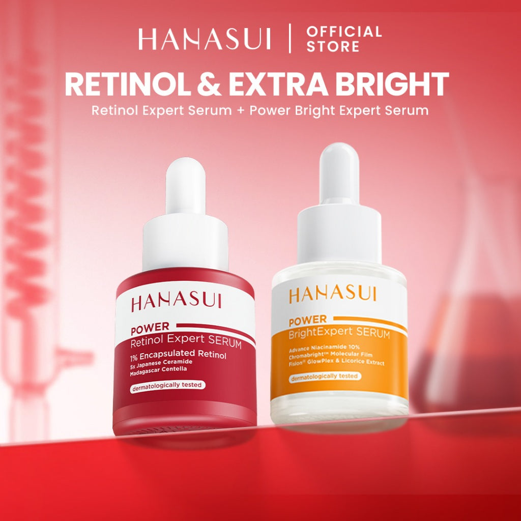 Hanasui Power Retinol Expert Serum 20ml - 1% Encapsulated Retinol - Cegah Kerutan & Kurangi Kusam