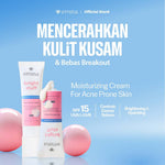 Emina Bright Stuff for Acne Prone Skin Moisturizing Cream 20 mL - Pelembab Mencerahkan Wajah dan Untuk Kulit Mudah Berjerawat