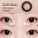 [0.00~-6.00]MAGISTER SOFTLENS HITAM 14MM-14.5MM SOFTLENS MINUS