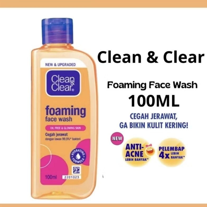 Clean & Clear Pembersih Wajah Foam Anti Jerawat 100 ml