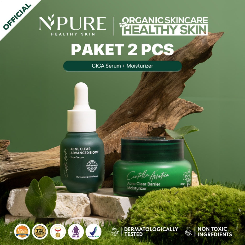 NPURE Bundling Serum & Moisturizer all series / Rangkaian skincare / Acne Skin / Melembabkan / Mencerahkan / Anti-Aging / Skin Barrier