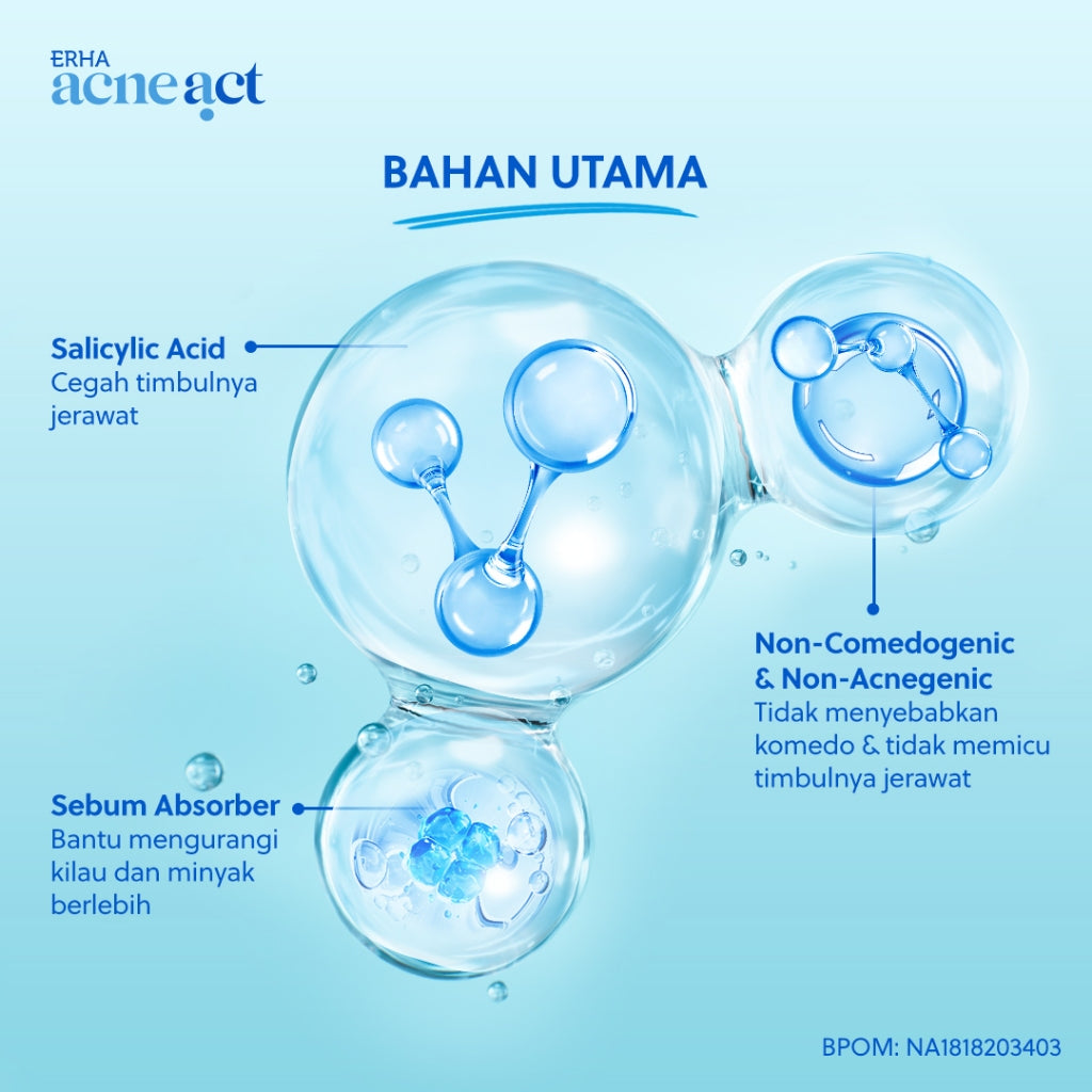 ERHA Acneact Acne Loose Powder 21 g - Bedak Tabur Kulit Jerawat | Non Comedogenic | Non Acnegenic
