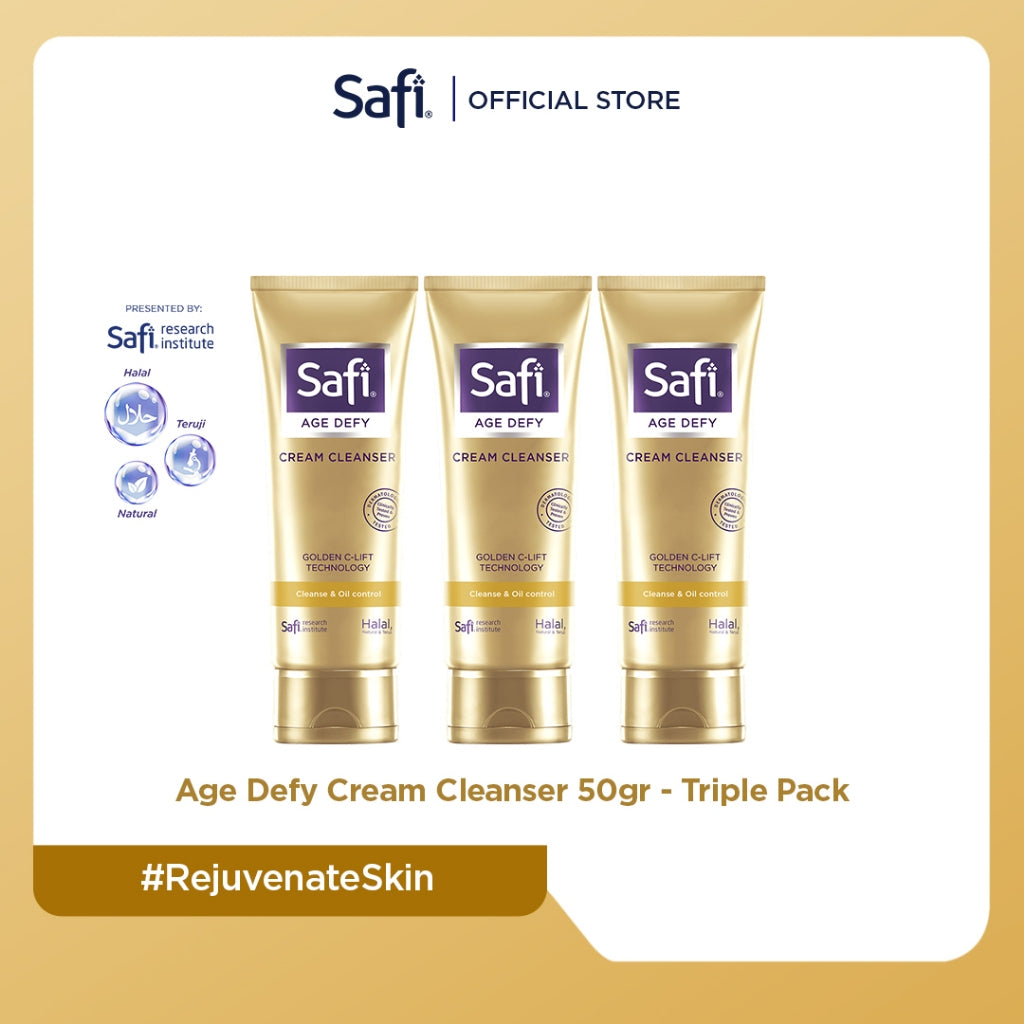 TRIPLE PACK - SAFI Age Defy Cream Cleanser 50gr