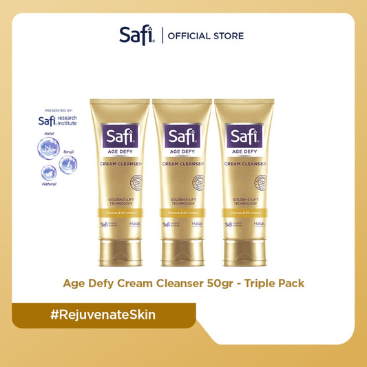 TRIPLE PACK - SAFI Age Defy Cream Cleanser 50gr