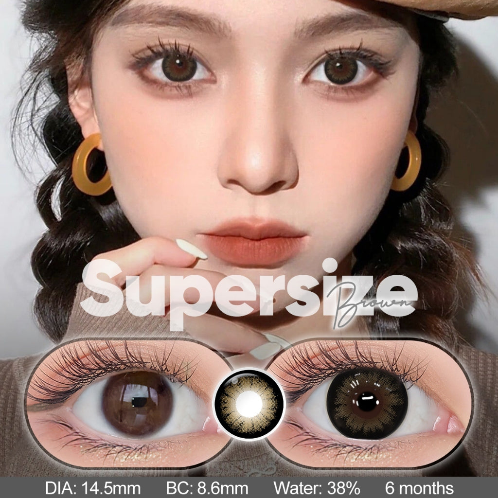 [0.00 s/d -6.00]Magister Softlens Minus14.5mm Lensa Kontak Warm Softlens For Big eyes 1Pasang 6bulan