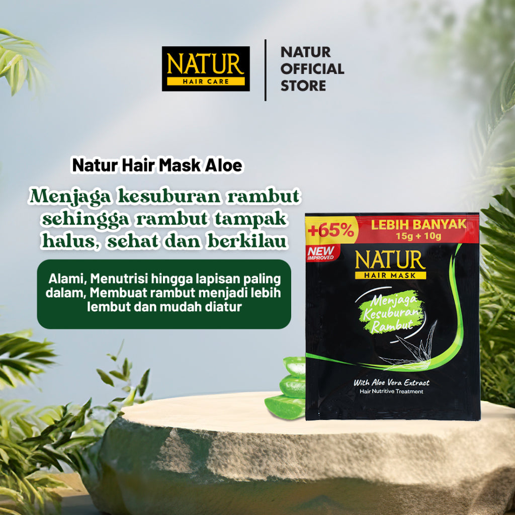 Natur Hair Mask Nutritive Treatment - Masker Rambut Rusak
